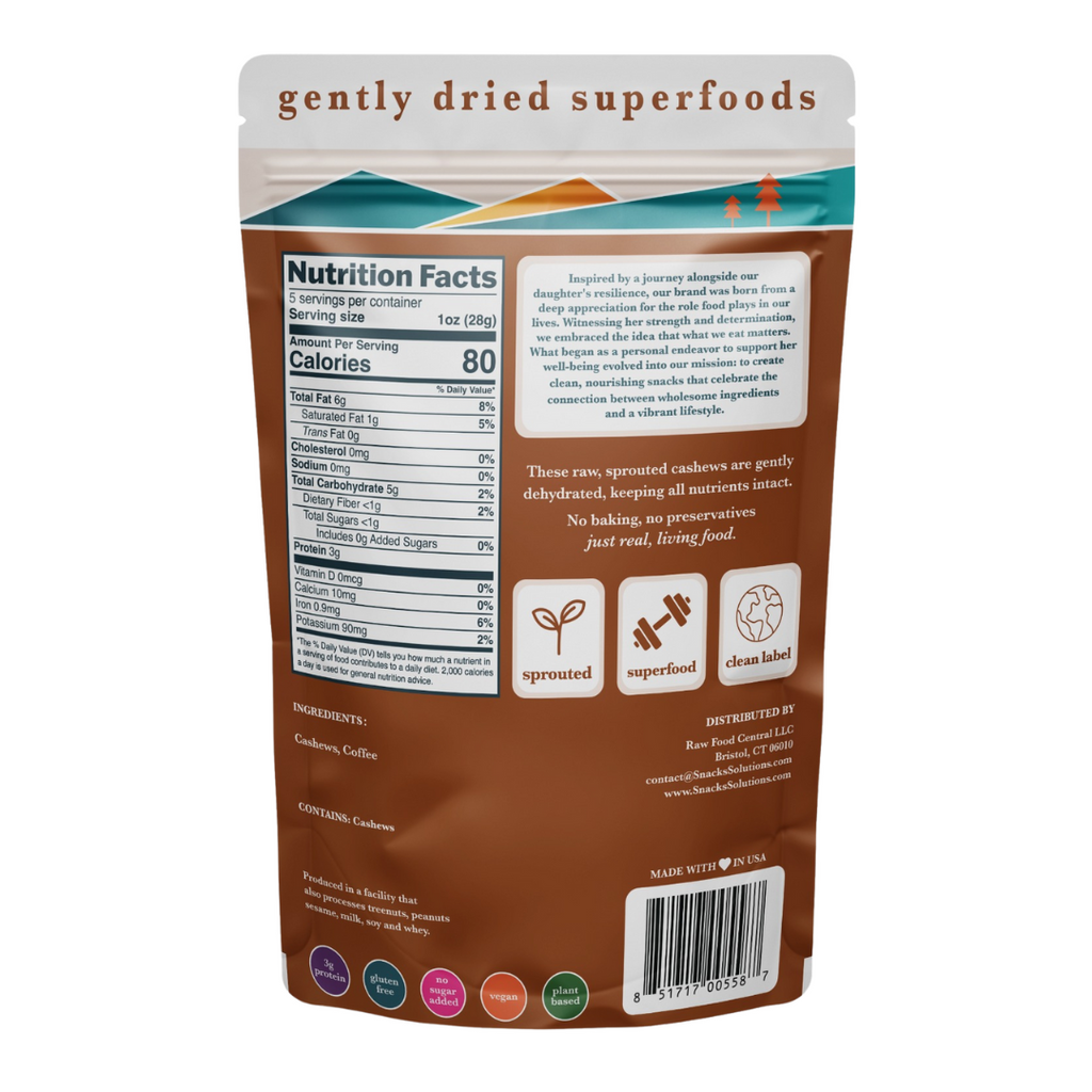 Sprouted Cashews – Coffee