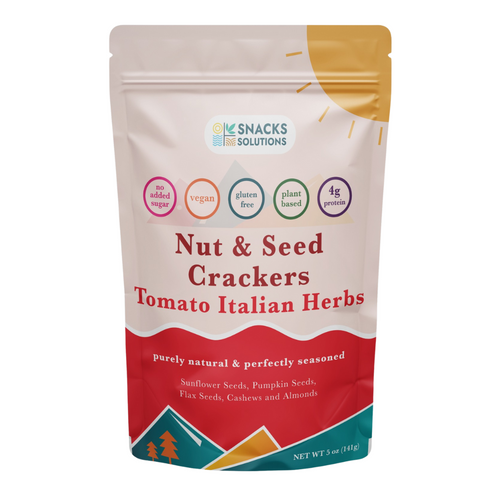 Nut & Seed Crackers – Tomato Italian Herb